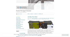 Desktop Screenshot of ecosteel.wordpress.com