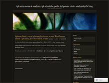 Tablet Screenshot of analyzehyd.wordpress.com