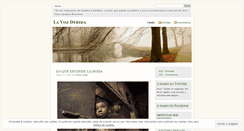 Desktop Screenshot of lavozdebida.wordpress.com