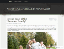 Tablet Screenshot of christinamichellephoto.wordpress.com