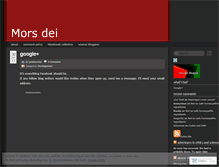 Tablet Screenshot of morsdei.wordpress.com