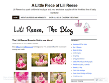 Tablet Screenshot of lilireese.wordpress.com