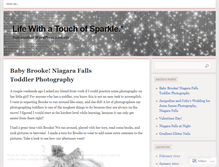 Tablet Screenshot of lifewithatouchofsparkle.wordpress.com