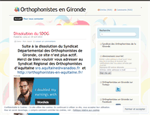 Tablet Screenshot of orthophonistesgironde.wordpress.com