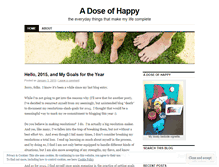 Tablet Screenshot of mydailydoseofhappy.wordpress.com