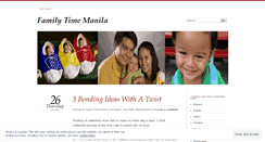 Desktop Screenshot of familytimemanila.wordpress.com