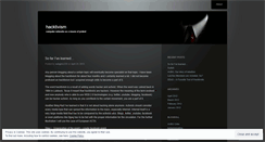 Desktop Screenshot of hackt1v1sm.wordpress.com