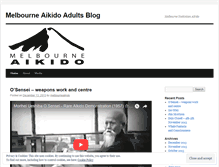 Tablet Screenshot of melbourneaikido.wordpress.com