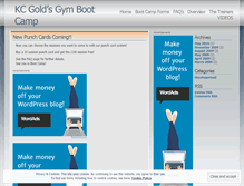 Tablet Screenshot of goldsbootcamp.wordpress.com