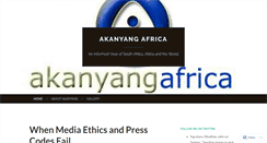 Desktop Screenshot of akanyangafrica.wordpress.com