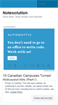 Mobile Screenshot of notesolution.wordpress.com