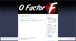 Desktop Screenshot of ofactorf.wordpress.com
