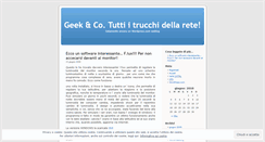 Desktop Screenshot of geekandco.wordpress.com