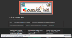 Desktop Screenshot of eprocdenpasarkota.wordpress.com