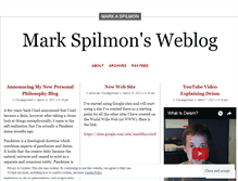 Tablet Screenshot of markspilmon.wordpress.com