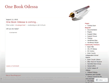 Tablet Screenshot of onebookodessa.wordpress.com