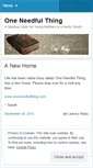 Mobile Screenshot of oneneedfulthing.wordpress.com