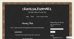 Desktop Screenshot of cronichlesofmari.wordpress.com