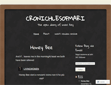 Tablet Screenshot of cronichlesofmari.wordpress.com