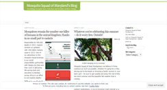 Desktop Screenshot of mosquitosquadmaryland.wordpress.com