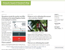 Tablet Screenshot of mosquitosquadmaryland.wordpress.com