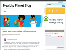 Tablet Screenshot of healthyplanetfoundation.wordpress.com
