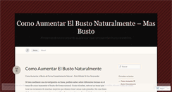 Desktop Screenshot of masbusto.wordpress.com