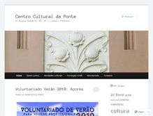 Tablet Screenshot of centroculturaldaponte.wordpress.com