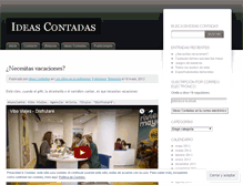 Tablet Screenshot of ideascontadas.wordpress.com