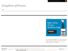 Tablet Screenshot of kingdomofprotos.wordpress.com