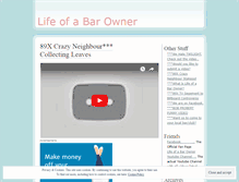 Tablet Screenshot of lifeofabarowner.wordpress.com