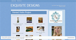 Desktop Screenshot of exquisitedesigns.wordpress.com