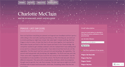 Desktop Screenshot of charlottemcclain.wordpress.com