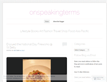 Tablet Screenshot of onspeakingterms.wordpress.com