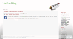 Desktop Screenshot of liveenrol.wordpress.com
