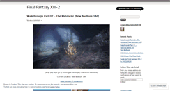 Desktop Screenshot of ffxiii2guide.wordpress.com