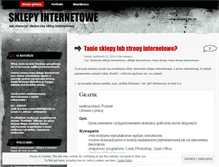 Tablet Screenshot of internetowesklepy.wordpress.com