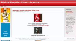 Desktop Screenshot of mightymorphinpowerrangers.wordpress.com