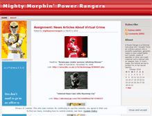 Tablet Screenshot of mightymorphinpowerrangers.wordpress.com