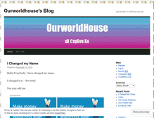 Tablet Screenshot of ourworldhouse.wordpress.com