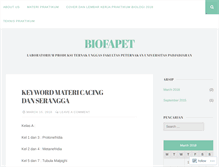 Tablet Screenshot of biofapet.wordpress.com