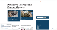 Desktop Screenshot of pawsitivecaninemassage.wordpress.com