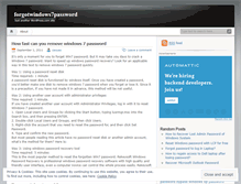 Tablet Screenshot of forgotwindows7password.wordpress.com