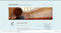 Desktop Screenshot of nigelvalentine.wordpress.com
