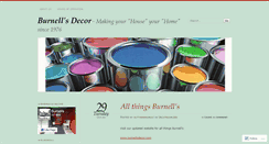 Desktop Screenshot of burnellsdecor.wordpress.com