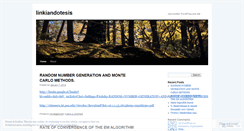 Desktop Screenshot of linkiandotesis.wordpress.com