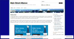 Desktop Screenshot of mainstreetalliance.wordpress.com