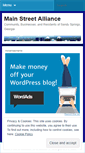 Mobile Screenshot of mainstreetalliance.wordpress.com