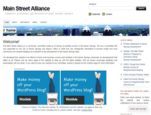 Tablet Screenshot of mainstreetalliance.wordpress.com