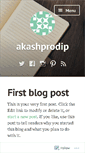 Mobile Screenshot of akashprodip.wordpress.com